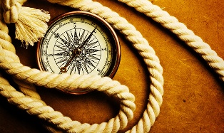 compass and a hemp rope compass and a hemp rope