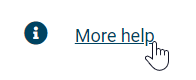 Screenshot of the More Help button