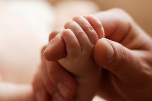 image of baby and adult hands intertwined