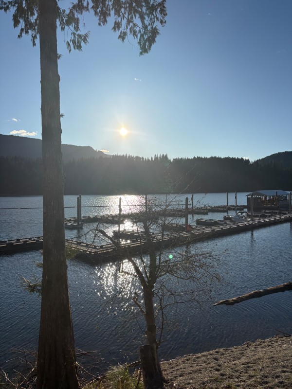 A pier in the ocean of the Pacific Northwest
